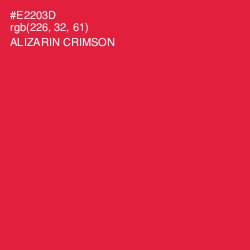 #E2203D - Alizarin Crimson Color Image